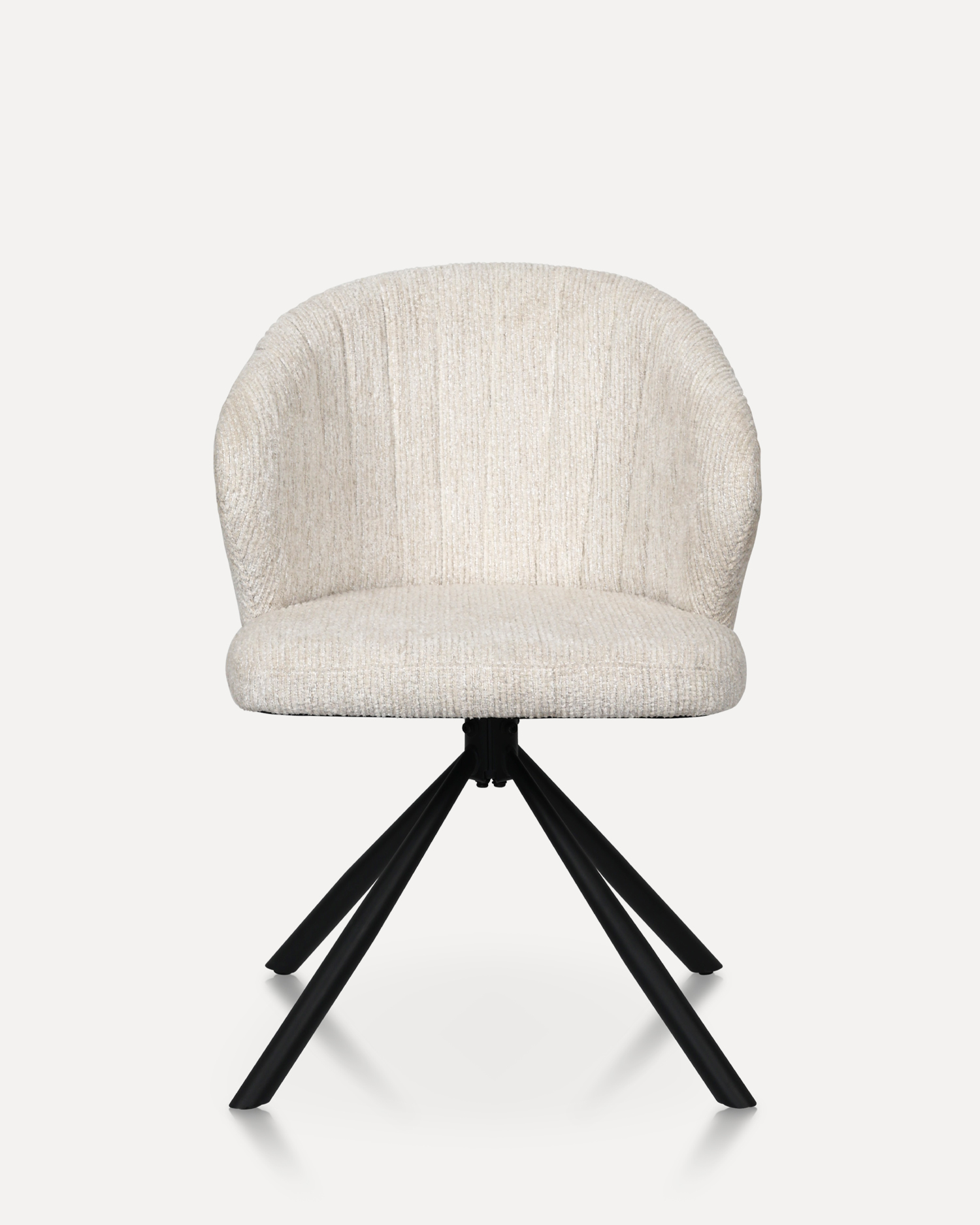 白いスイベルダイニングルームの椅子 白いスイベルダイニングルームの椅子