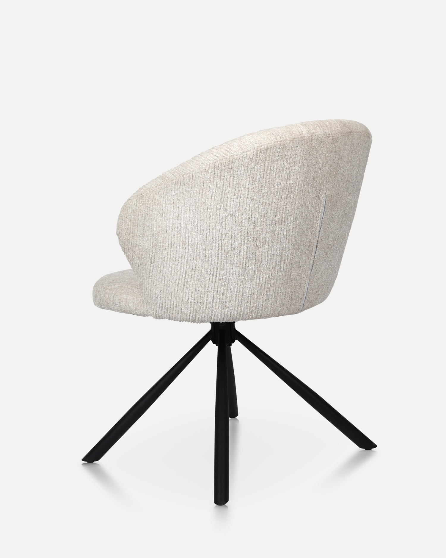 白いスイベルダイニングルームの椅子 白いスイベルダイニングルームの椅子